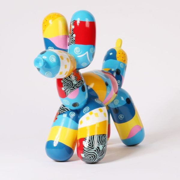 Balloon Dog - Multicol. Hellblau-Gelb | Medium – Bild 2