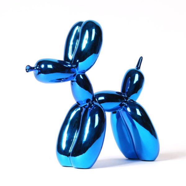 Balloondog | Balloonhund Harzskulptur 30x30 Blau – Bild 2