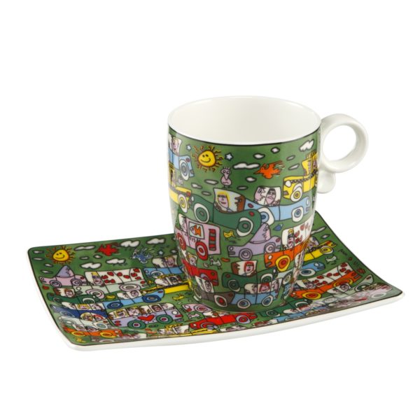 James Rizzi | Künstlertasse - Crosstown Traffic – Bild 2