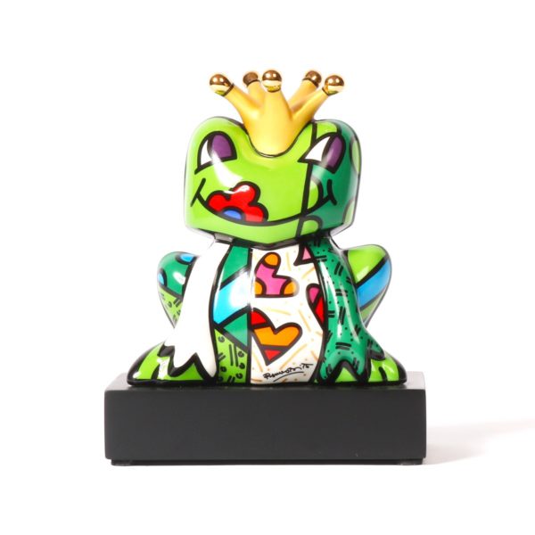 Goebel Prince Frosch | Romero Britto Pop Art Porzellan Skulptur - klein – Bild 2