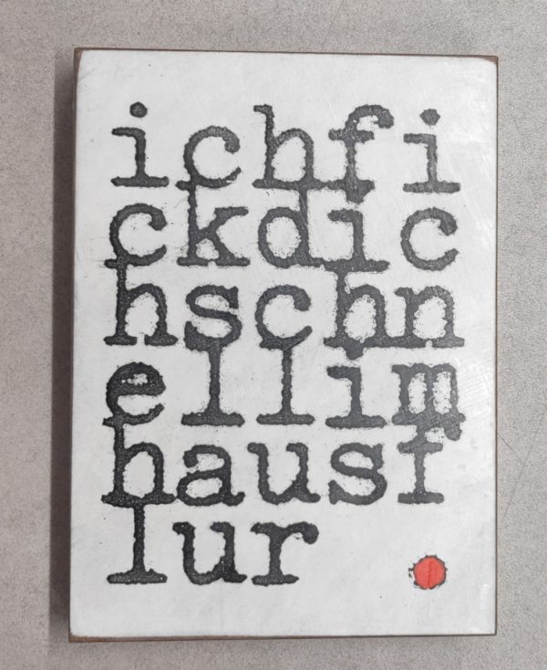 Jan M. Petersen: ichfickdichschnellimhausflur (ich fick dich schnell im haus flur) – Bild 2