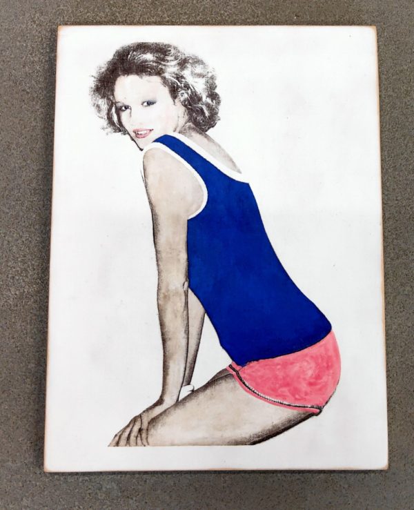 Kati Elm | Frau in Blau und Rosa, Limited Edition, 2016 – Bild 2