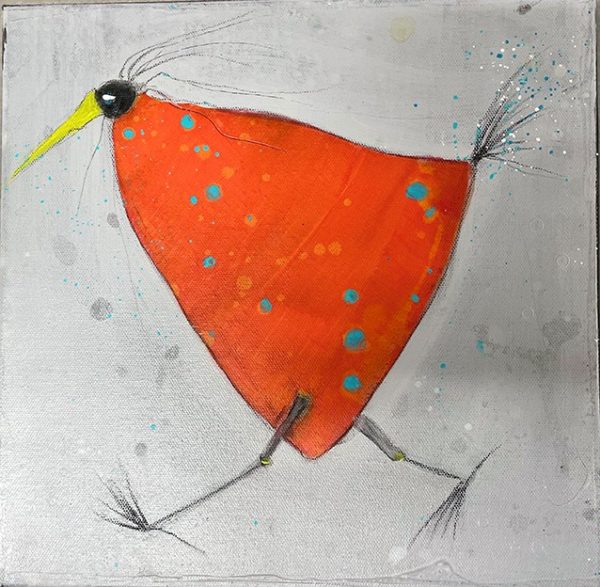 Anne Huber | Piep (Rot mit blauen Punkten) – Bild 2