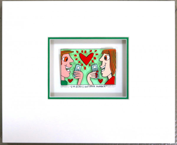 James Rizzi | I'm glad I got your number / 3D-Bild / inkl. Passepartout / drucksigniert – Bild 2
