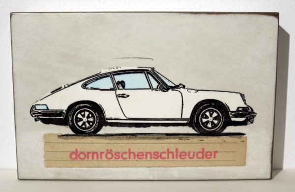 Jan M. Petersen: Porsche, dornröschenschleuder, rückseitig signiert – Bild 2