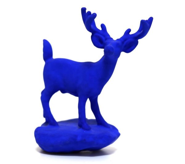 Jo Mazzoni | Hirsch | blau | signiert – Bild 2