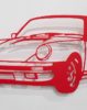 Jan. M. Petersen | Porsche 911er Silhouette, rot | Stahlschnitt – Bild 2