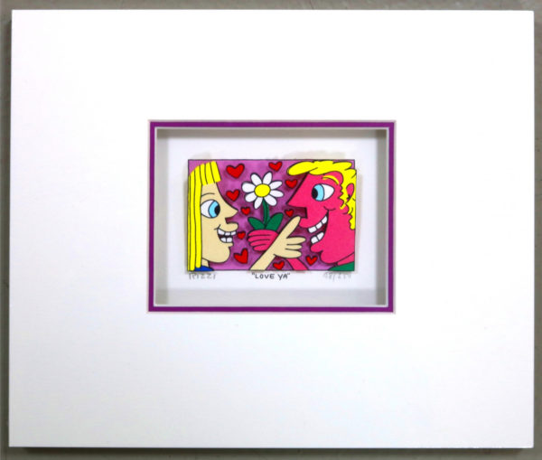 James Rizzi | Love ya / 3D-Bild / inkl. Passepartout / drucksigniert – Bild 2