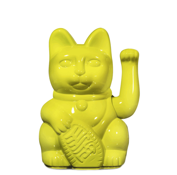 Lucky Cat Winkekatze - Glossy Yellow – Bild 2