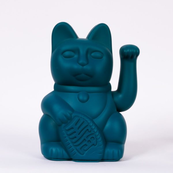 Lucky Cat Winkekatze - Dunkelgrün – Bild 2