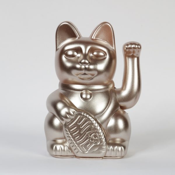 Lucky Cat Winkekatze - Moonlight ( Silbermetallic) – Bild 2
