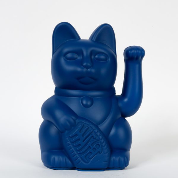 Lucky Cat Winkekatze - Dunkelblau Mini – Bild 2