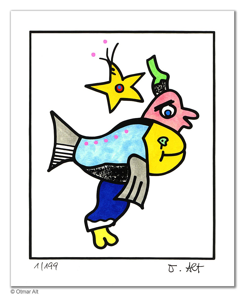 Otmar Alt I Sternzeichen Fische- limitiert, signiert – Bild 2