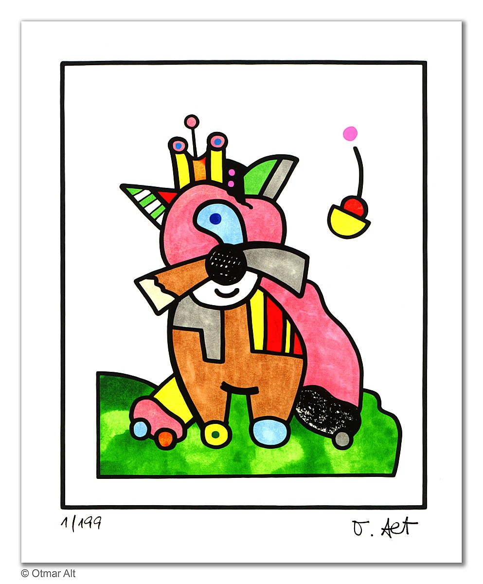 Otmar Alt I Sternzeichen Löwe - limitiert, signiert – Bild 2