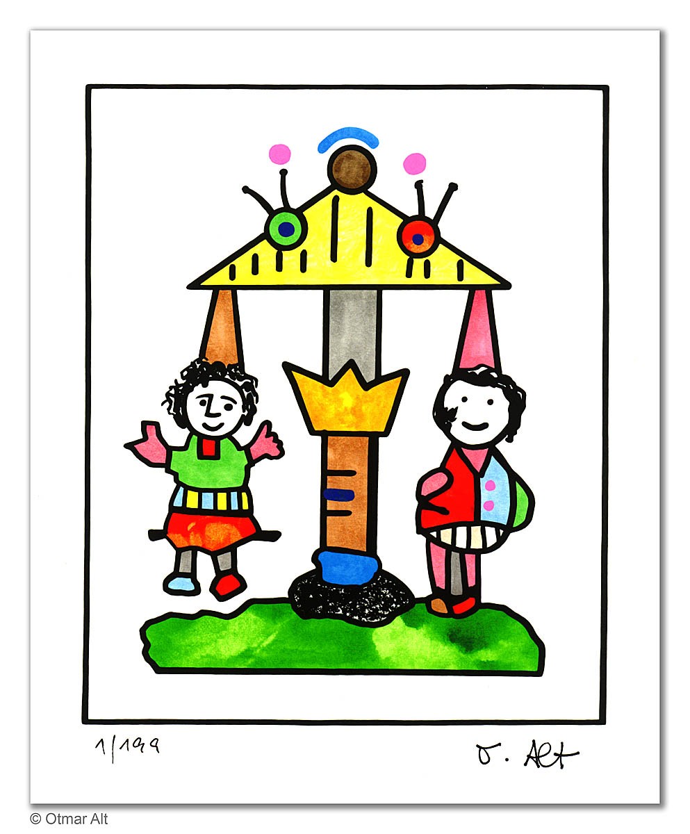 Otmar Alt I Sternzeichen Waage - limitiert, signiert – Bild 2