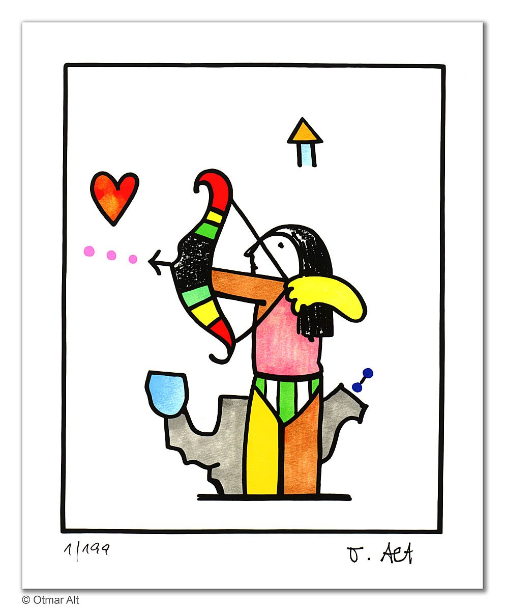 Otmar Alt I Sternzeichen Schütze - limitiert, signiert – Bild 2