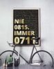 Nie 0815. Immer 0711 | Poster sw-gold – Bild 2