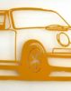 Jan. M. Petersen | Porsche 911er Silhouette, gelb | Stahlschnitt