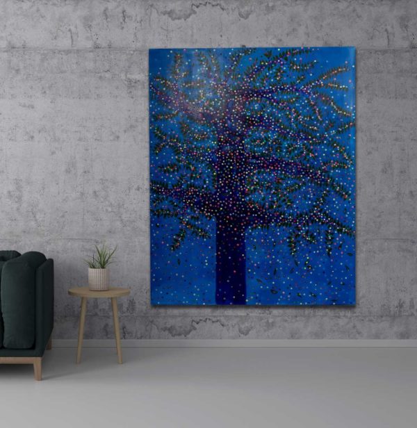 Susanna Ladda | Dream Tree - Tiefblau 120x150 – Bild 2