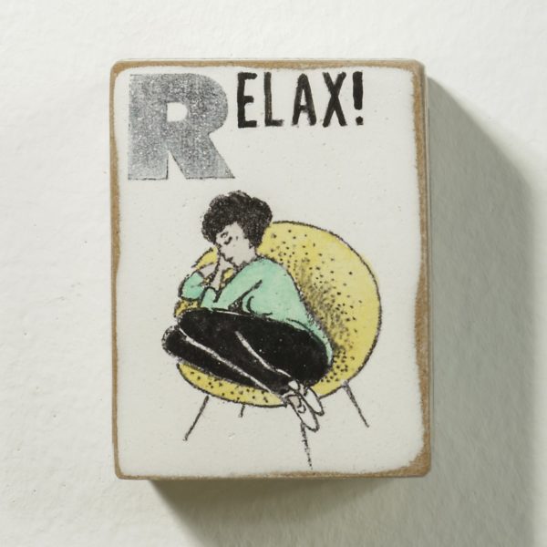 Kati Elm | RELAX (schlafende Frau auf Sessel gelb) – Bild 2
