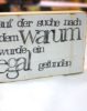 Indra Ohlemutz | auf der suche nach dem warum wurde ein egal gefunden (15 x 10 cm) | Textplatte – Bild 2