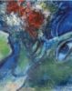 Marc Chagall | Frau mit grünem Esel, 1953 | Kunstdruck