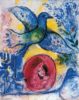 Marc Chagall | Liebende mit Vogel, 1962 | Kunstdruck – Bild 2