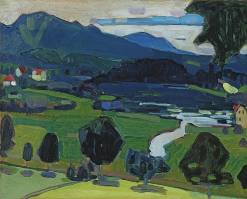 Wassily Kandinsky | Murnau - Blick über den Staffelsee, Sommer 1908 | Kunstdruck – Bild 2