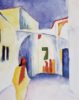 August Macke | Blick in die Gasse, 1914 | Kunstdruck