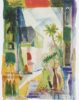 August Macke | Gasse in Hilterfingen, 1914 | Kunstdruck – Bild 2