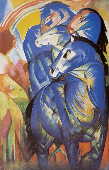 Franz Marc | Der Turm der blauen Pferde, 1913 | Kunstdruck – Bild 2