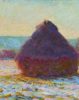 Claude Monet | Getreideschober, Schnee, Sonnenlicht, 1891 | Kunstdruck