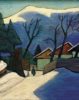 Gabriele Münter | Drei Häuser im Schnee, 1933 | Kunstdruck – Bild 2