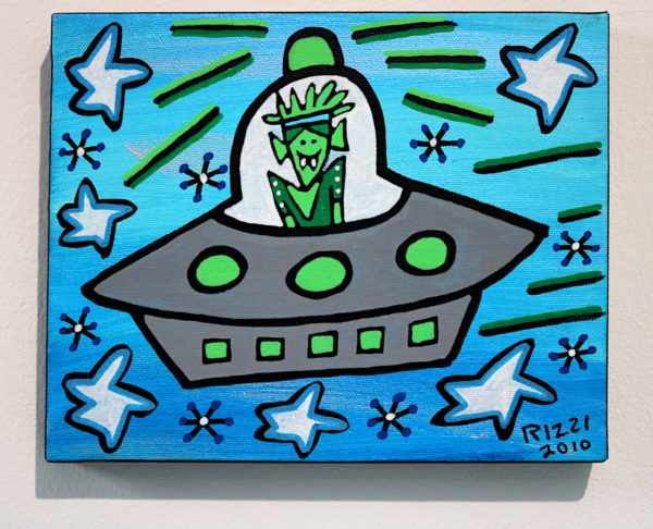 James Rizzi | "In from Space", 2010 (Acryl), Unikat (signiert) – Bild 2