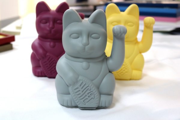 Lucky Cat Winkekatze - Grey – Bild 2