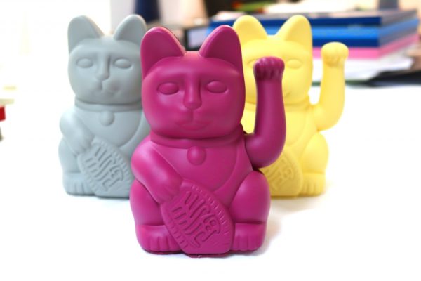 Lucky Cat Winkekatze - Purple – Bild 2